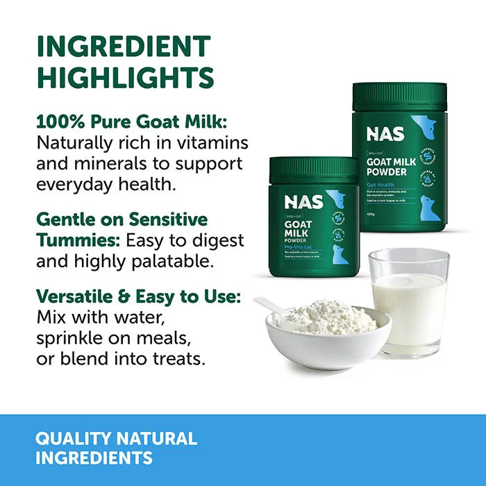 NAS Natural Animal Solutions - Goat Milk Powder 400g