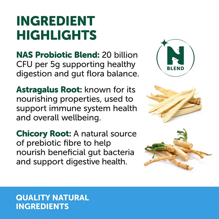 NAS Natural Animal Solutions - Gut Balance Probiotic Natural Blend Supplement