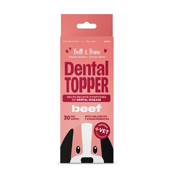 Bell and Bone Dog Dental Topper Spray - Beef 30ml