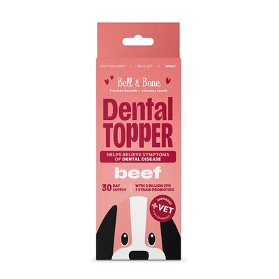 Bell and Bone Dog Dental Topper Spray - Beef 30ml