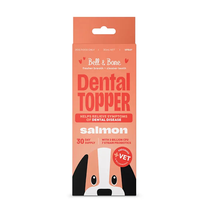 Bell and Bone Dog Dental Topper Spray - Salmon 30ml