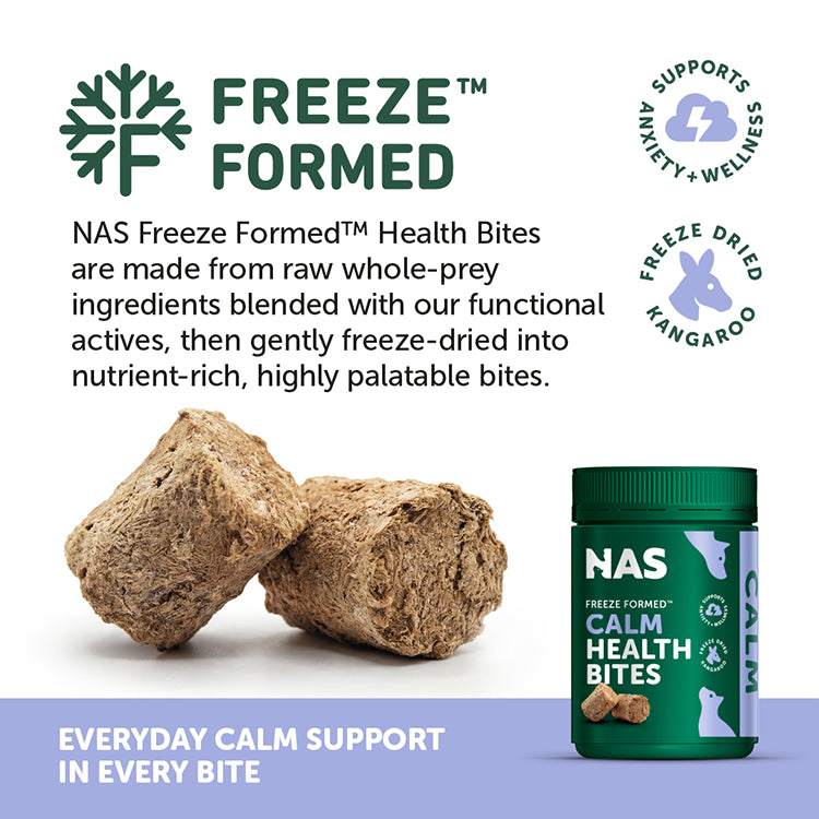 NAS Natural Animal Solutions - Freeze Formed ™ Calm Health Bites For Dogs and Cats