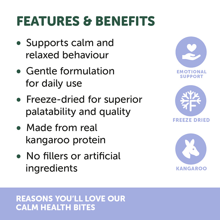 NAS Natural Animal Solutions - Freeze Formed ™ Calm Health Bites For Dogs and Cats