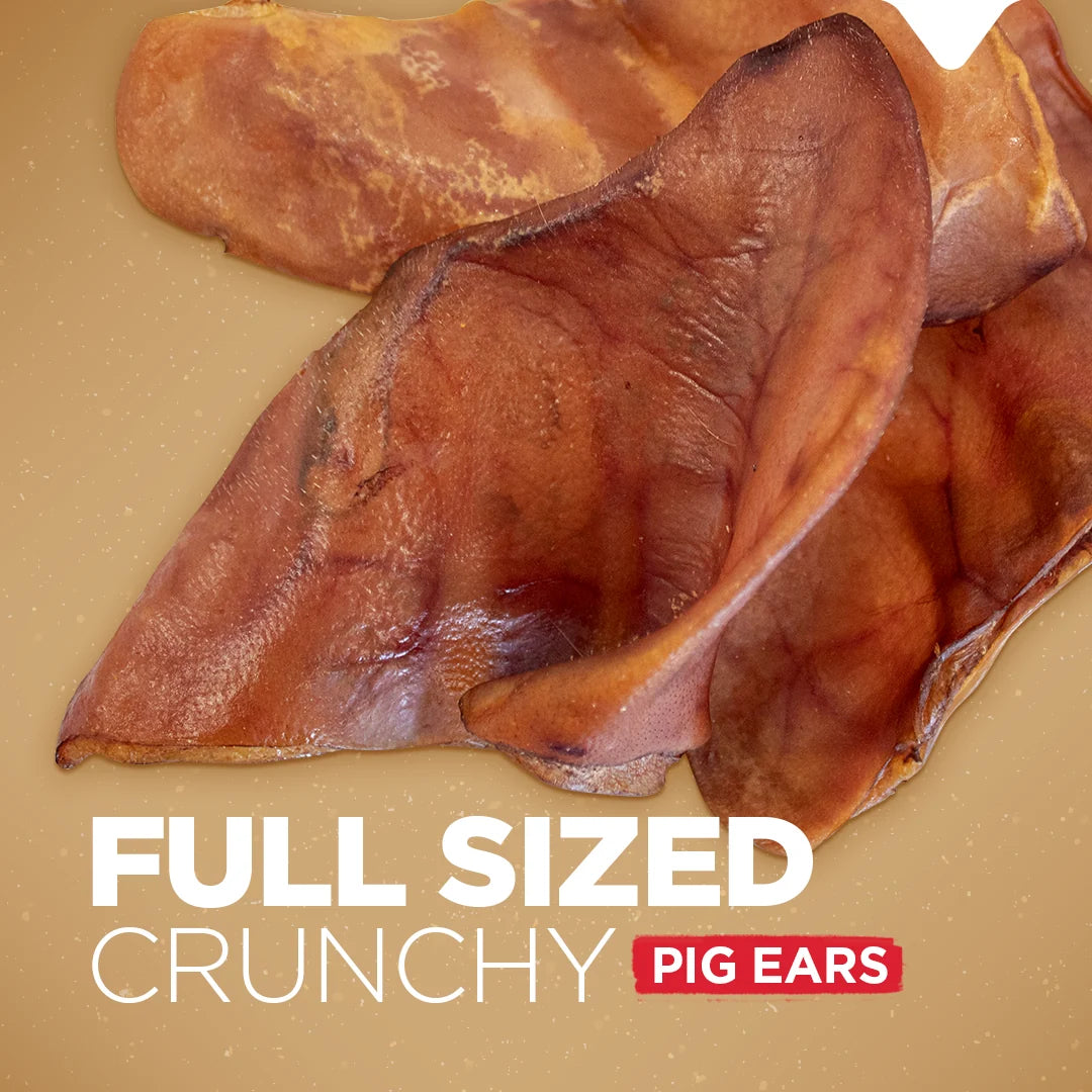 Natural Farm Dog Treat Pig Ears 8Pack