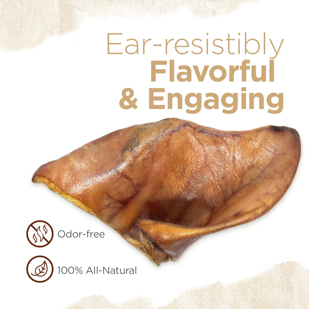 Natural Farm Dog Treat Pig Ears 8Pack