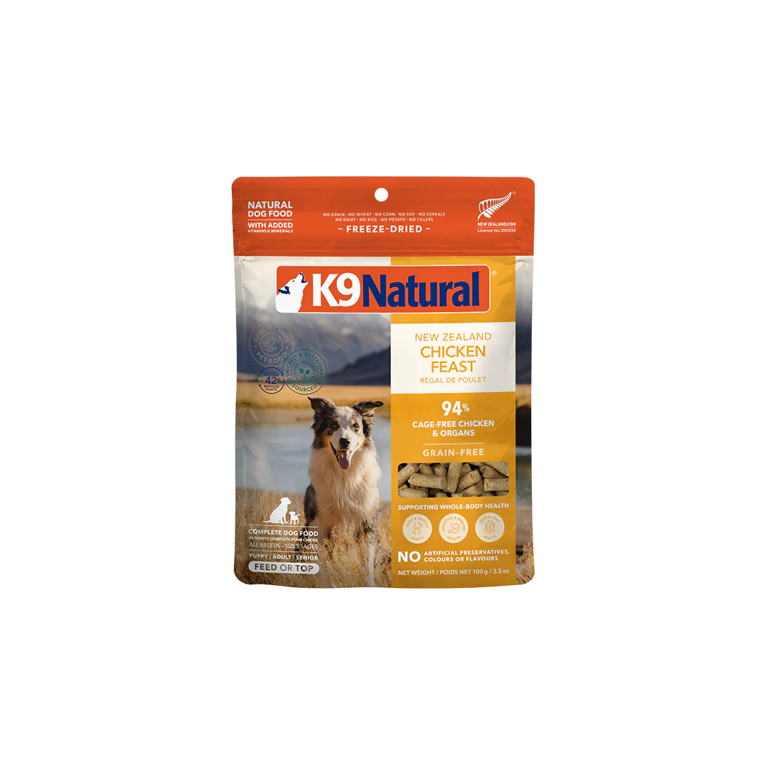 K9 Natural Chicken Feast Freeze-Dried Topper 100g