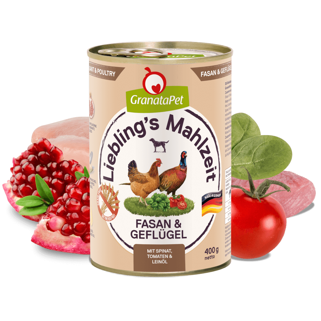 GranataPet Liebling's Mahlzeit - Pheasant & Poultry Dog Wet Food