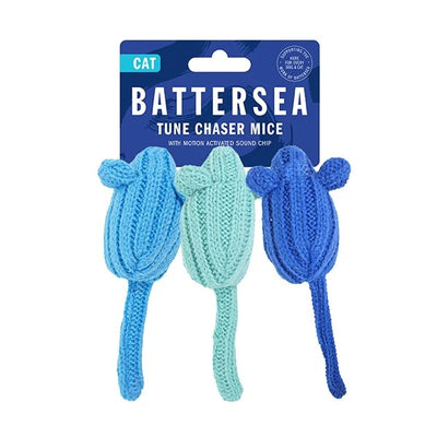 Rosewood Cat Toy Battersea Tune Chaser Mice 3pcs