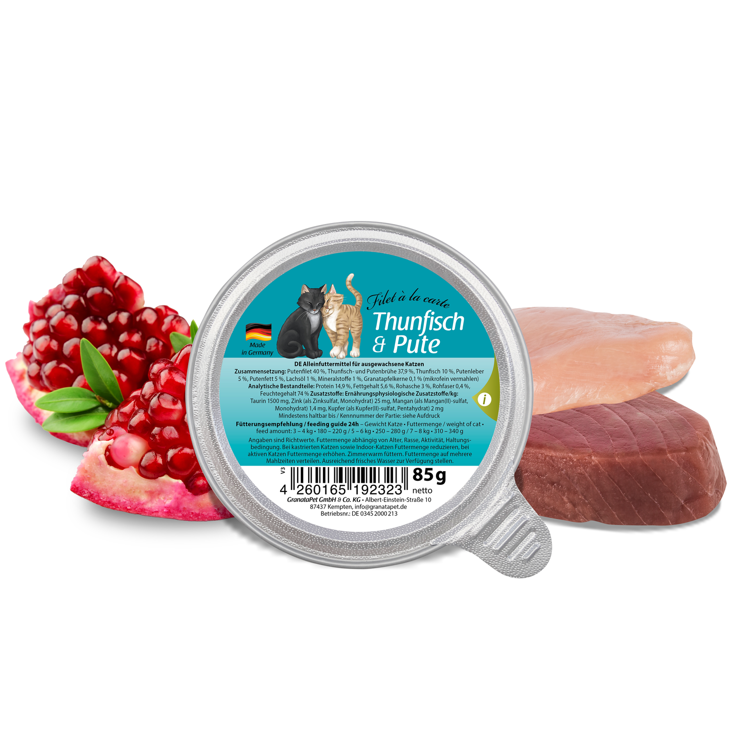 GranataPet Cat Filet á la carte - Tuna&Turkey 85g