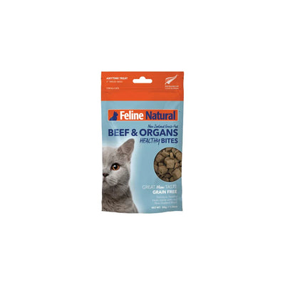 Feline Natural Beef & Organs Healthy Bites Cat Treats 50g