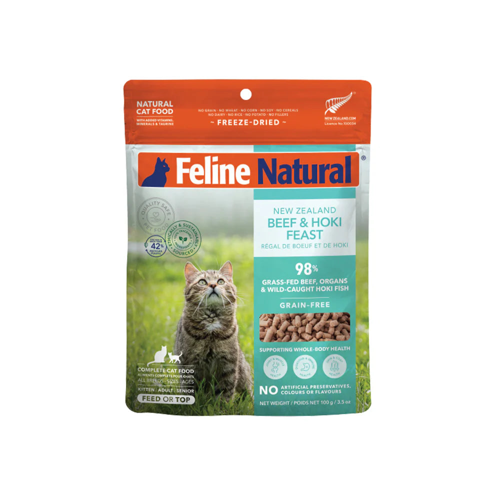 Feline Natural Beef & Hoki Freeze Dried Cat Food