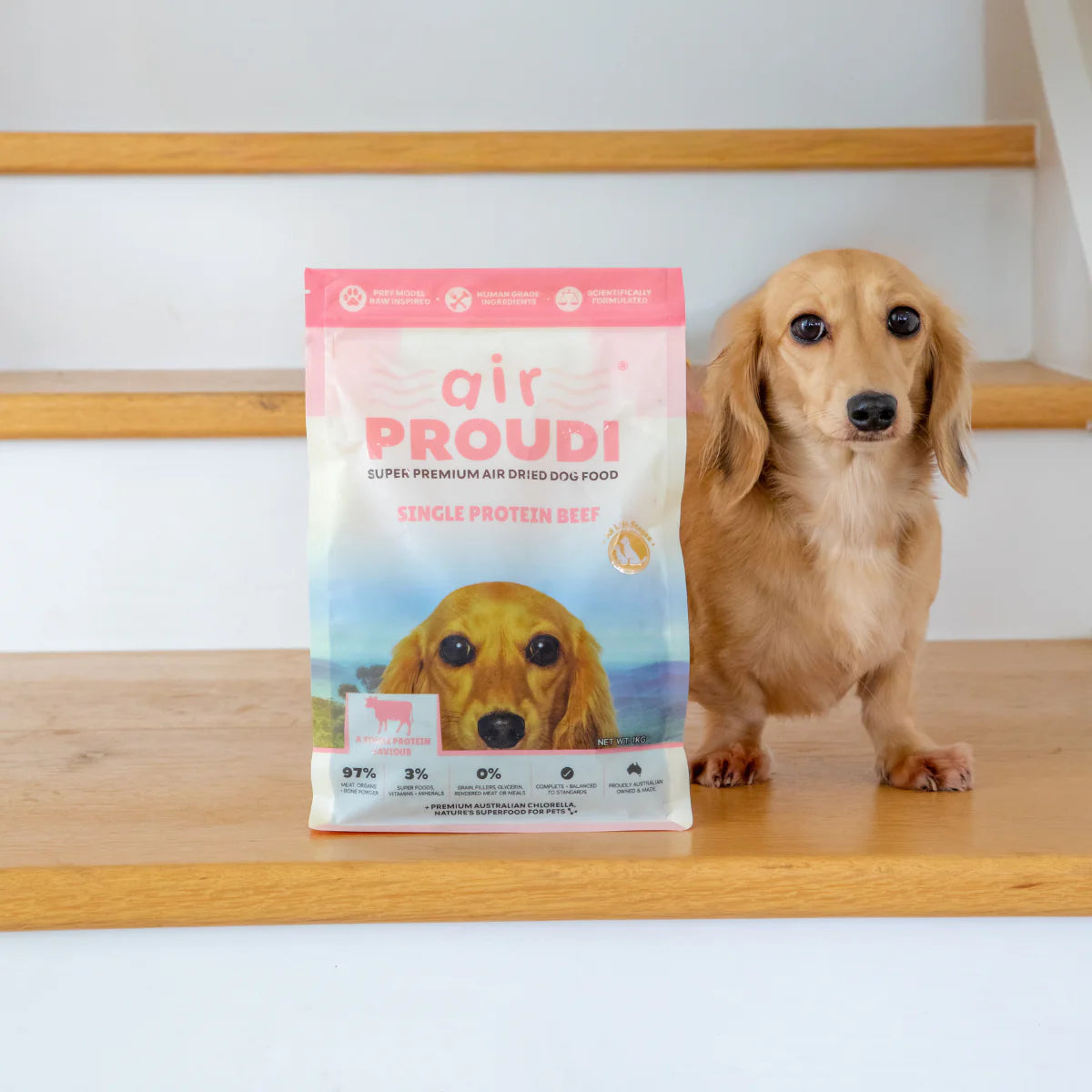 Air Proudi Air Dried Dog Food - Single Protein Beef