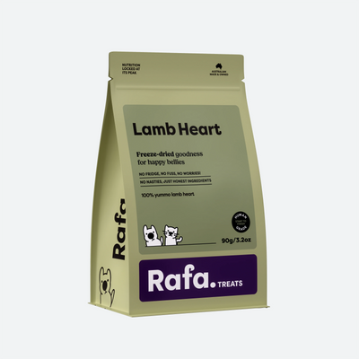 RAFA Raw Freeze-Dried Treats | Human-Grade Lamb Heart 90g