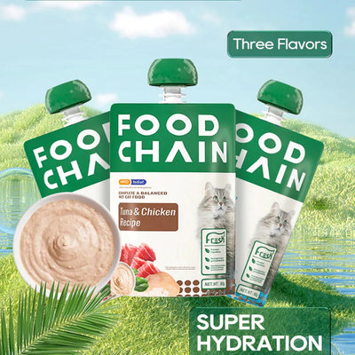 FOOD CHAIN Wet Cat Food - Tuna & Duck Recipe 80g