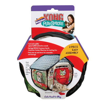 KONG Play Spaces Bungalow Collapsible Hideaway House Toy For Cats