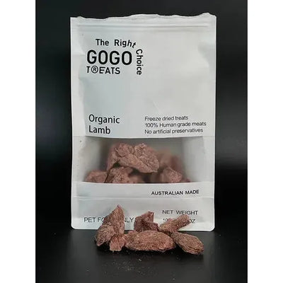 GOGO TREATS - Freeze-Dried Organic Lamb 100g