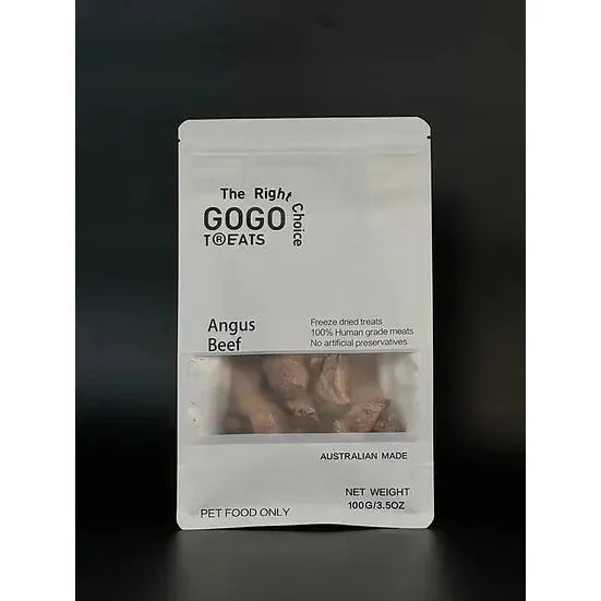 GOGO TREATS - Freeze-Dried Angus Beef 30g/100g