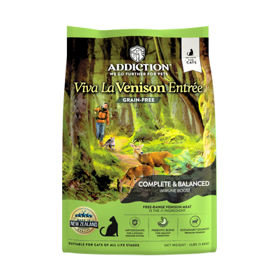 Addiction Cat Dry Food Viva La Venison 1.8kg