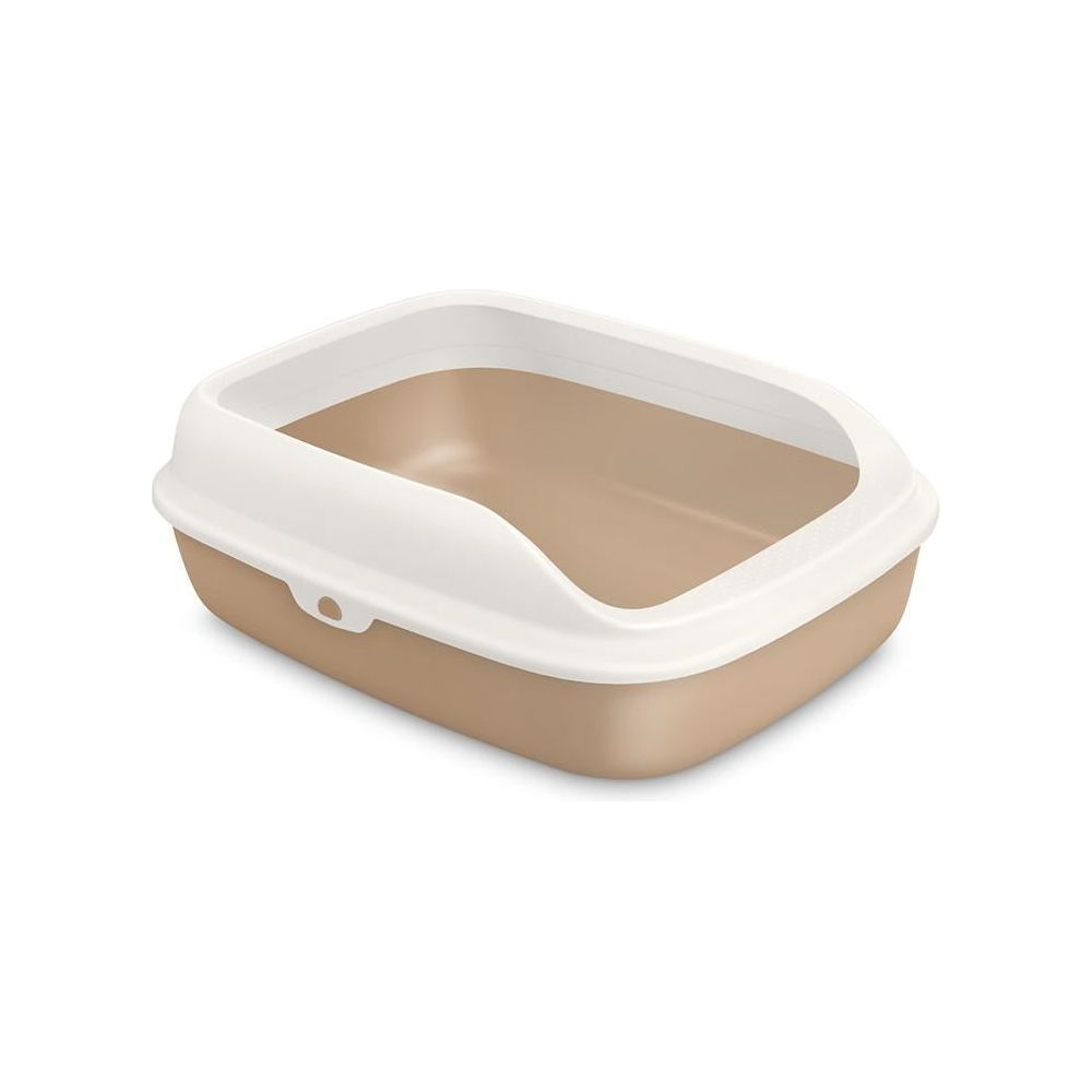 PAKEWAY Cat Litter Tray Litter Box Large - Brown