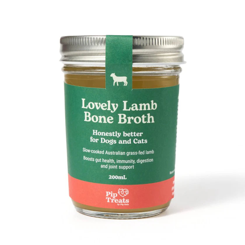 Pip Eats Frozen Raw Dog Food Lovely Lamb Bone Broth 200ml
