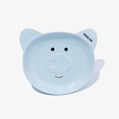 BRIDGE.DOG PIGGY DISH BABY BLUE FACE (GLOSS)