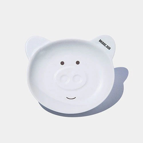 BRIDGE.DOG PIGGY DISH WHITE FACE (MATTE)