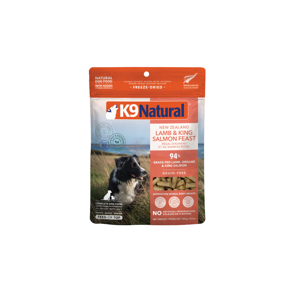 K9 Natural Lamb & King Salmon Freeze-Dried Topper 100g