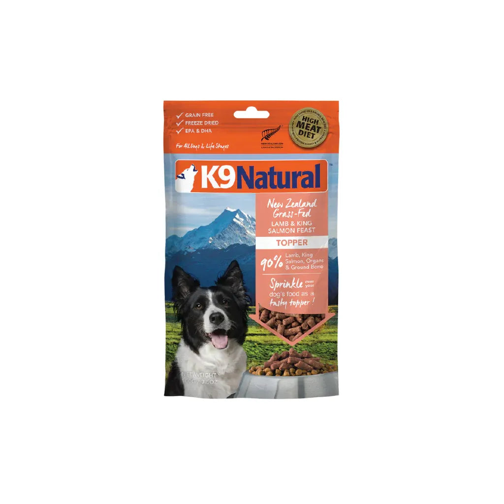 K9 Natural Lamb & King Salmon Freeze-Dried Topper 100g