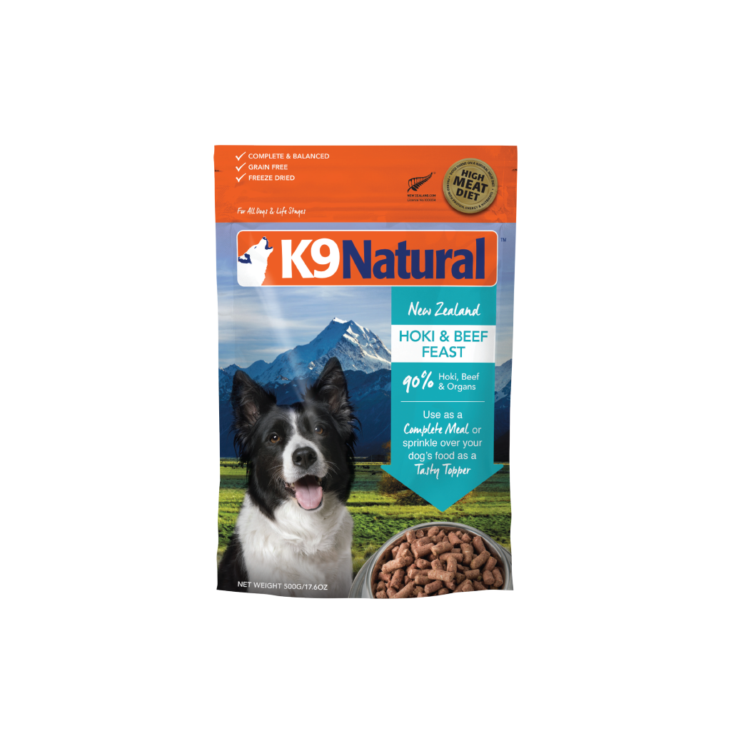 K9 Natural Hoki & Beef Feast Freeze-Dried Dog Food