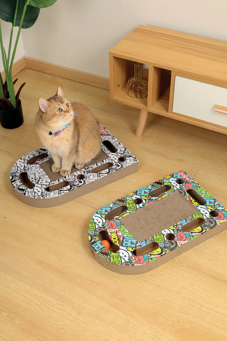 M-Pets URBANSTYLE Freestyle Cat Scratcher - Mixed Color