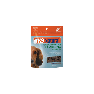 K9 Natural Lamb Lung Protein Bites Dog Treats 50g