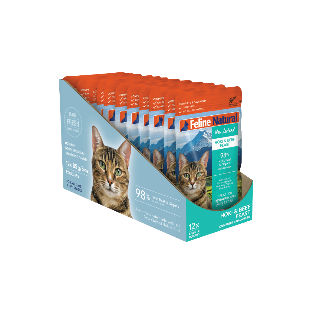 Feline Natural Hoki & Beef Feast Pouch Cat Food