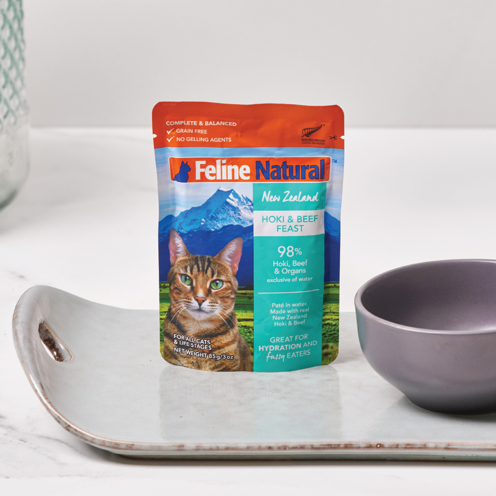 Feline Natural Hoki & Beef Feast Pouch Cat Food