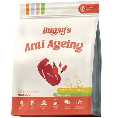 Bugsy's Freeze-Dried Pet Treat - Beef & Goji Berry 70g