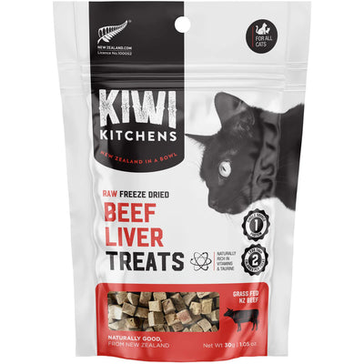 KIWI KITCHENS Freeze-Dried Cat Treat Beef Liver Receipe 30g