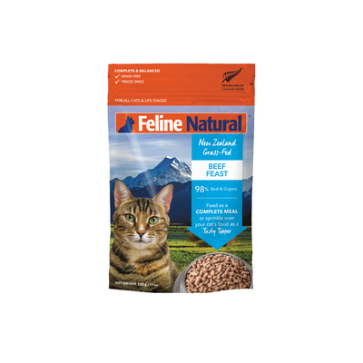 Feline Natural Beef Feast Freeze-Dried Cat Food 320g