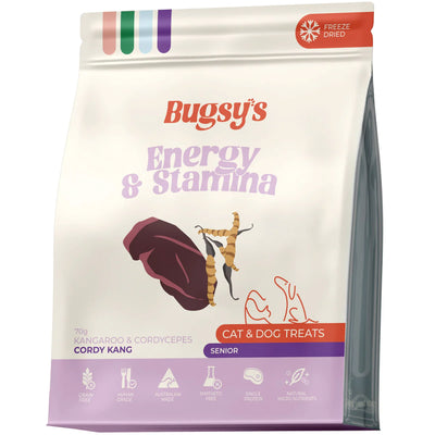 Bugsy's Freeze-Dried Functional Pet Treat - Kangaroo & Cordyceps 70g