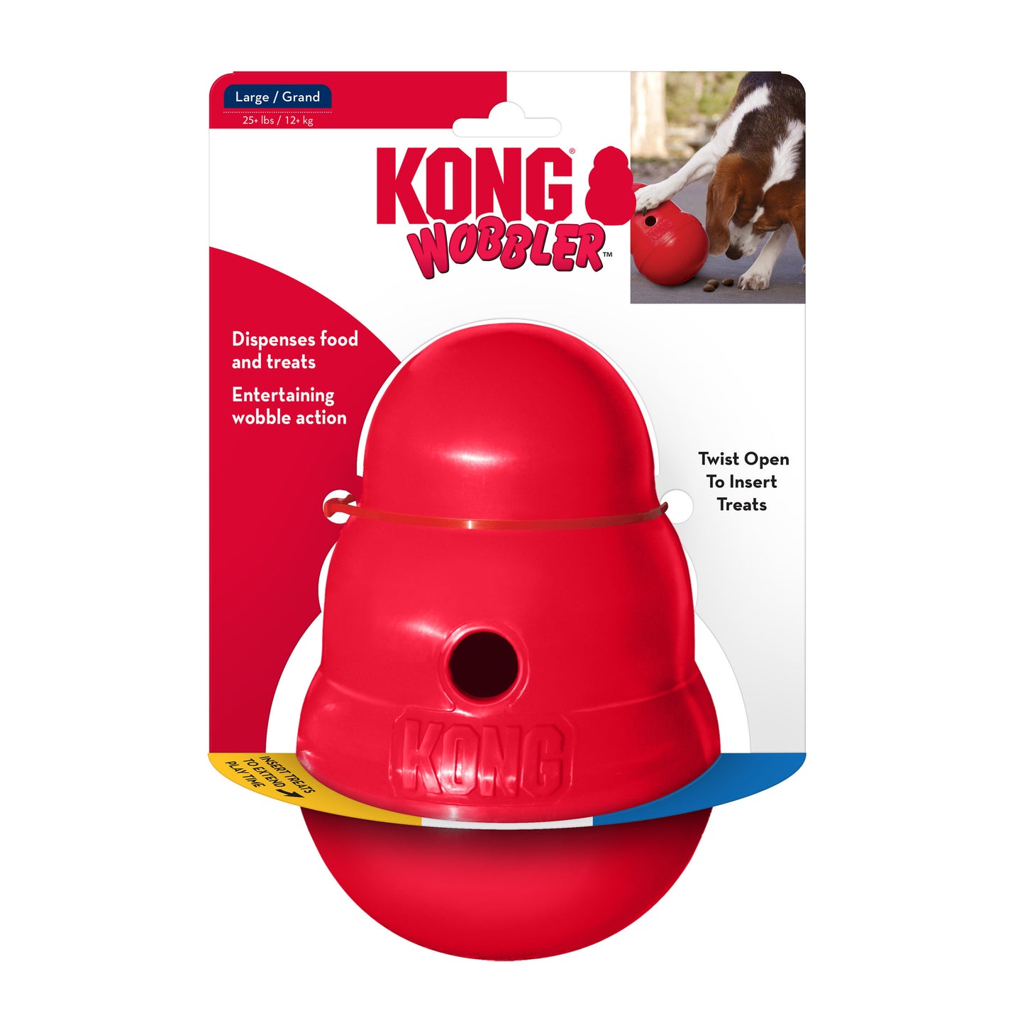 KONG Treat Dispensing Dog Toy Rewards Wobbler