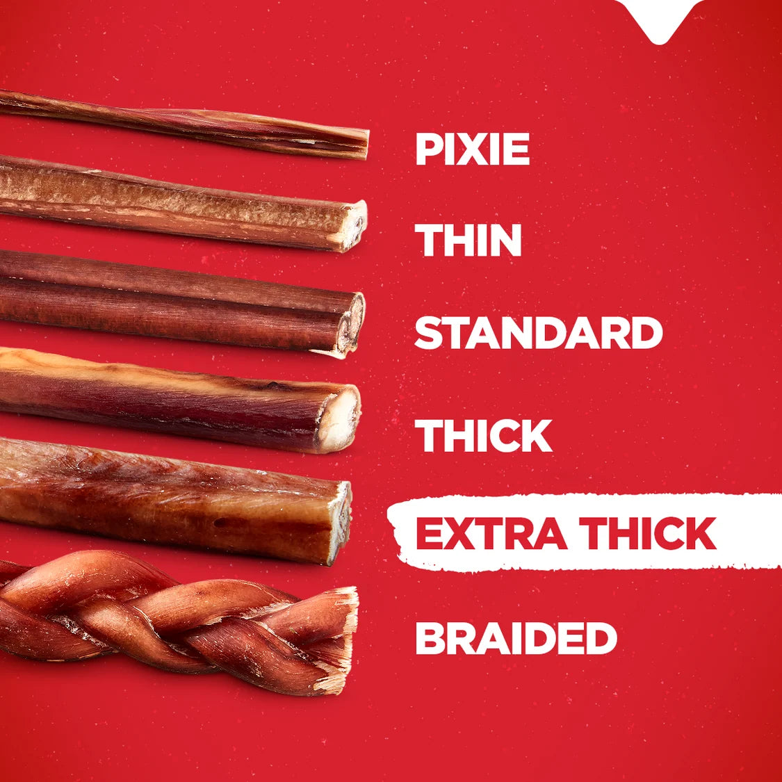Natural Farm Dog Treat 6" Extra Thick Bully Sticks 12Pack