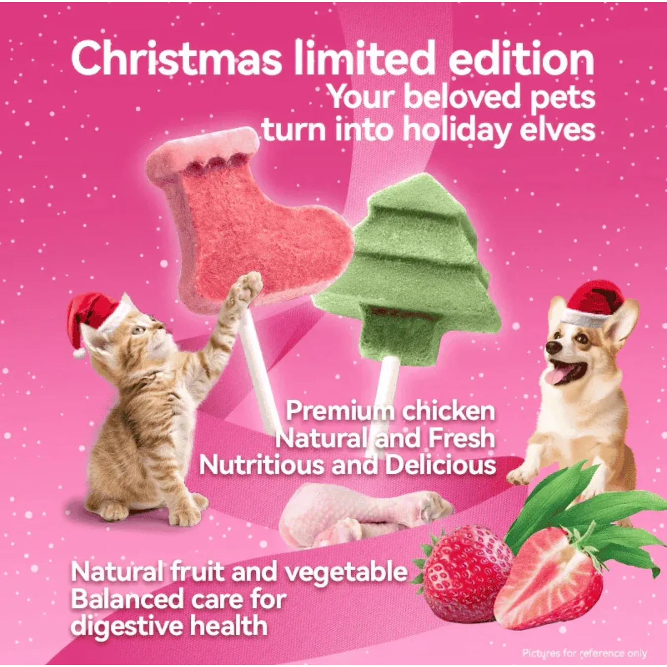 RANOVA Treats - Christmas Limited Edition Lollipop 10pcs For Dogs and Cats