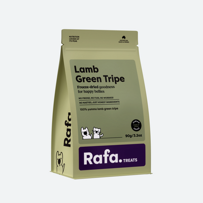 RAFA Raw Freeze-Dried Treats | Human-Grade Lamb Green Tripe 90g