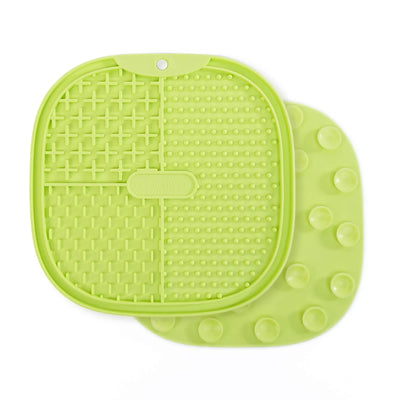 Pet Marvel Pet Licking Food Plate Wallable Green
