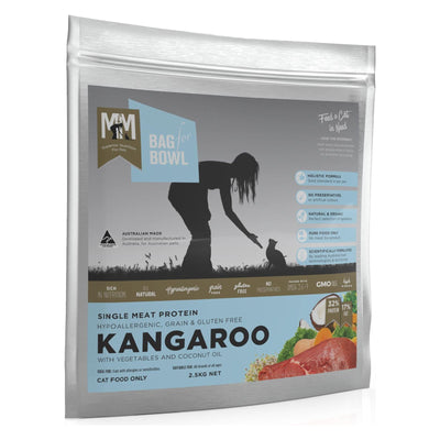 Meals for Meows MfM Single Meat Protein Grain Free Dry Cat Food - Kangaroo 2.5Kg