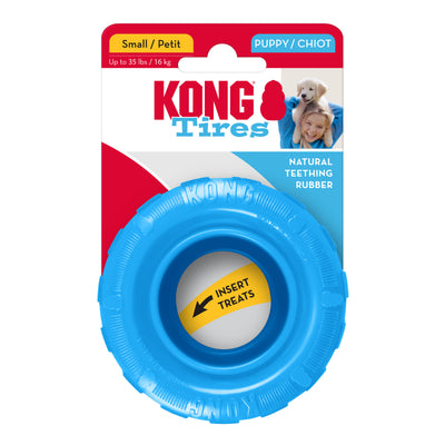 KONG Dog Toy Puppy Tires Assorted Color