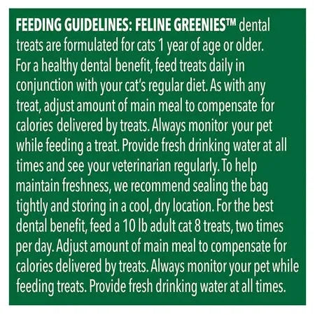 GREENIES Feline Dental Cat Treats Catnip