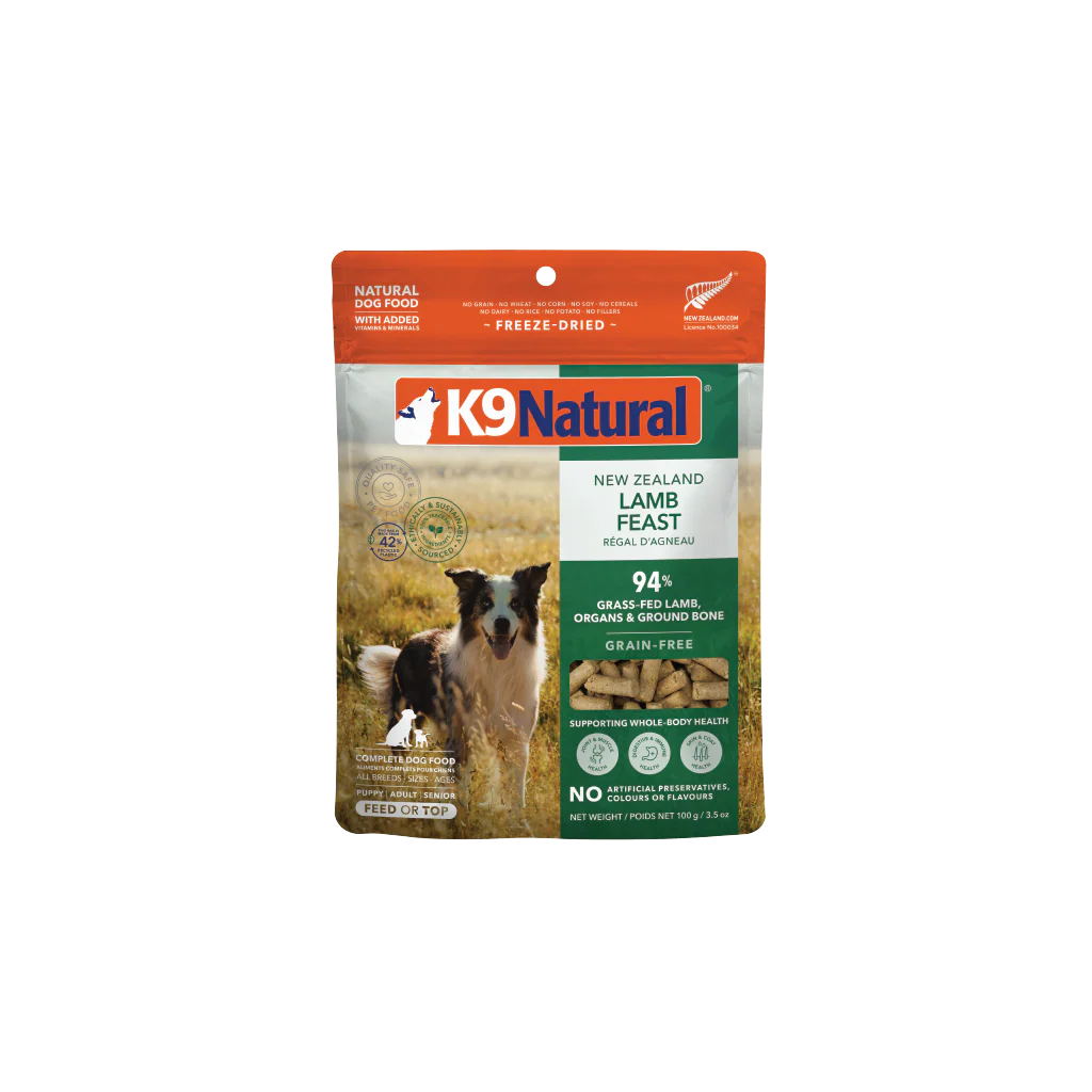 K9 Natural Lamb Feast Freeze-Dried Topper 100g