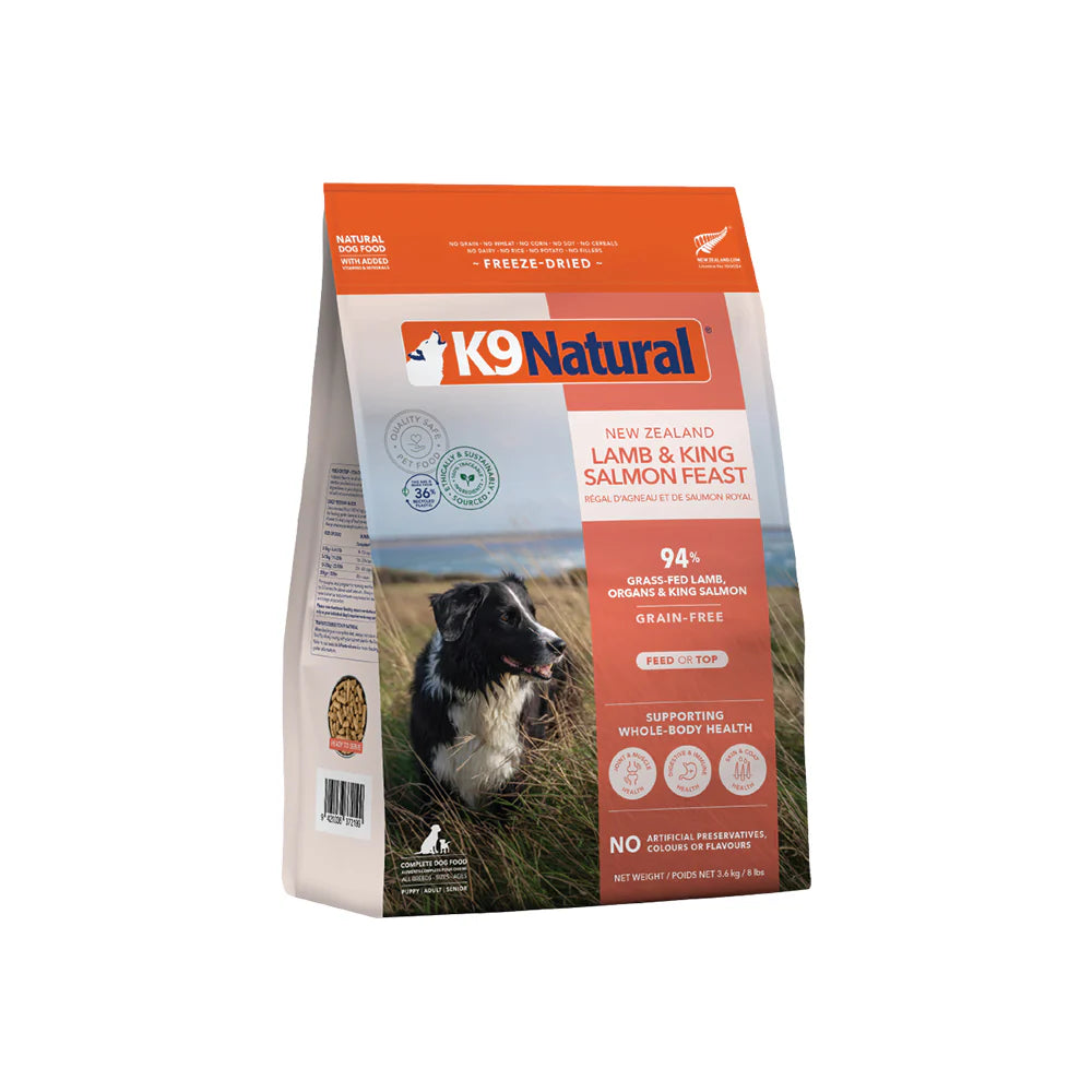 K9 Natural Lamb & King Salmon Feast Freeze-Dried Dog Food