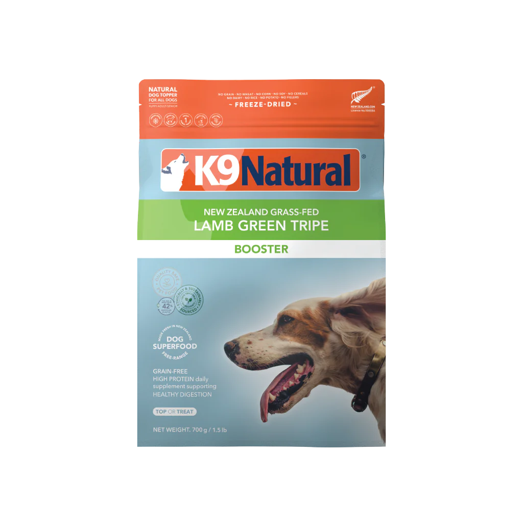 K9 Natural Freeze Dried Lamb Green Tripe Booster