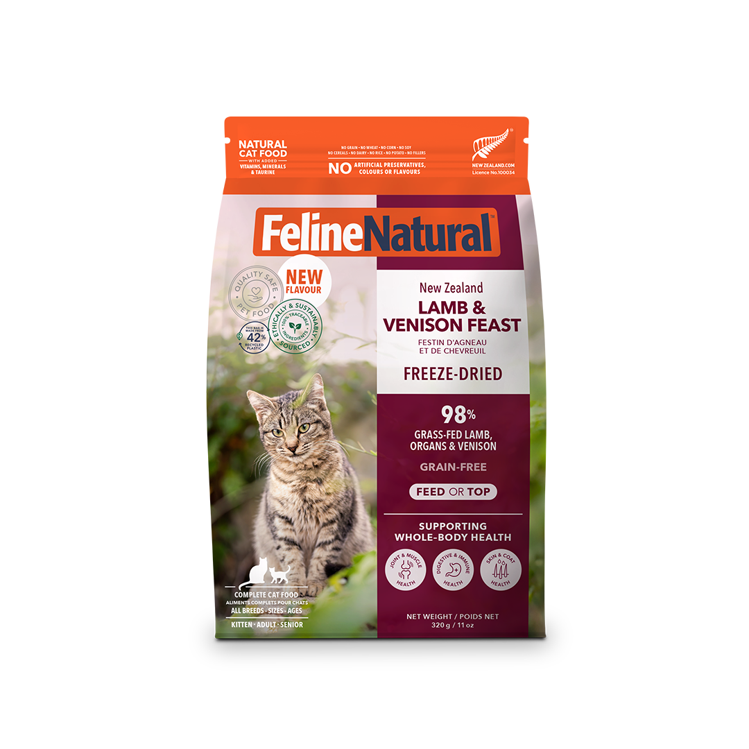 Feline Natural Lamb & Venison Freeze Dried Cat Food