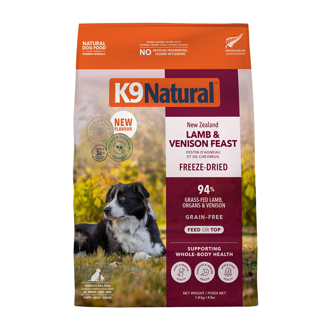 K9 Natural Lamb & Venison Feast Freeze-Dried Dog Food